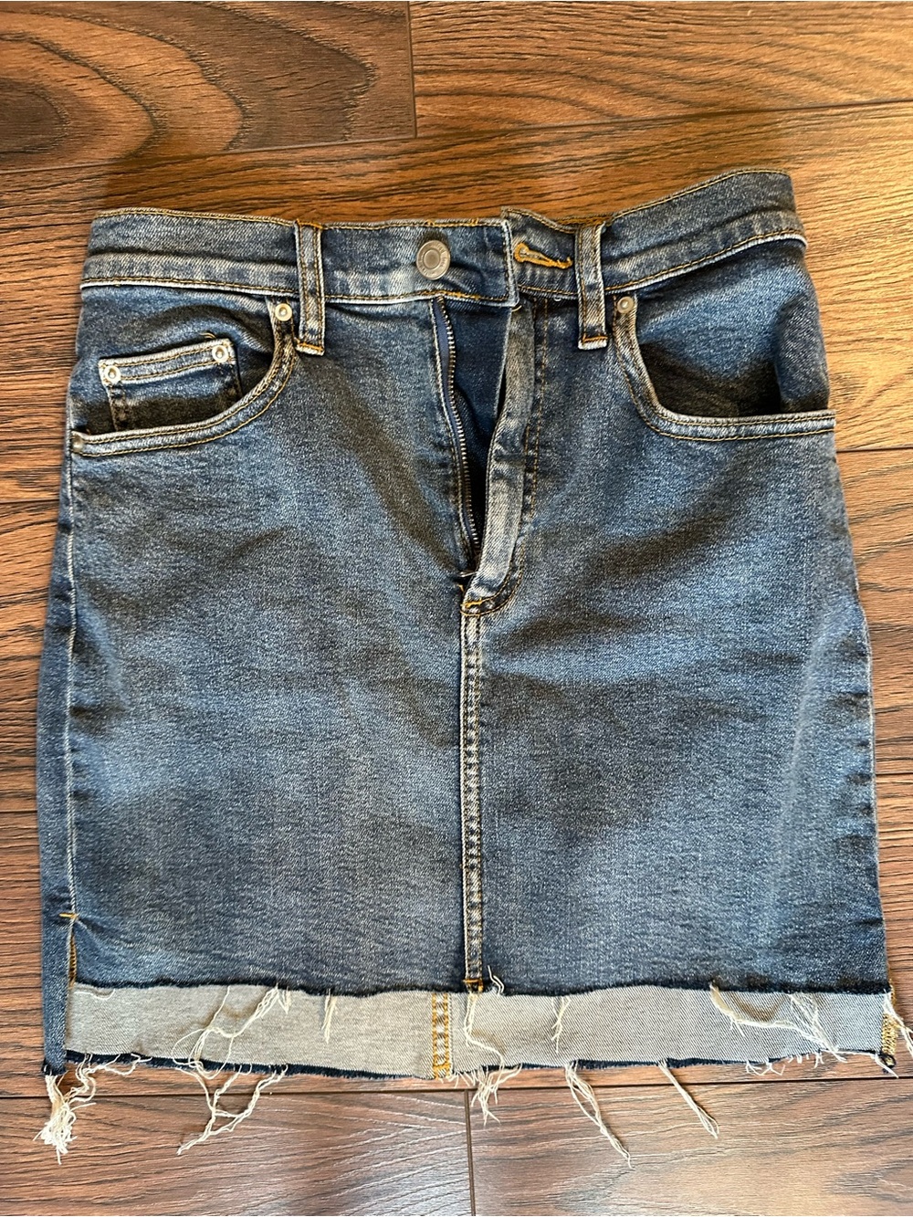 Woman’s Aritzia Denim Skirt - Dark Blue
